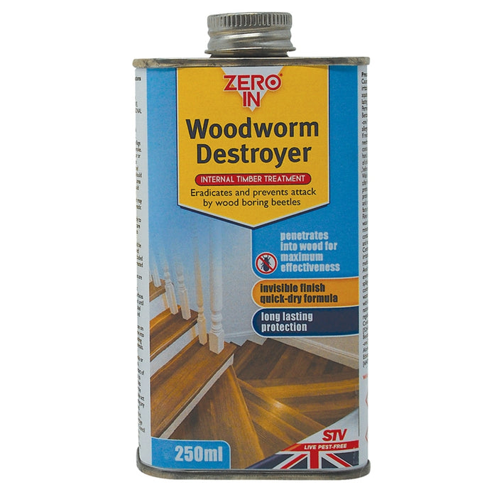 Zero In Woodworm Destroyer Can 250ml