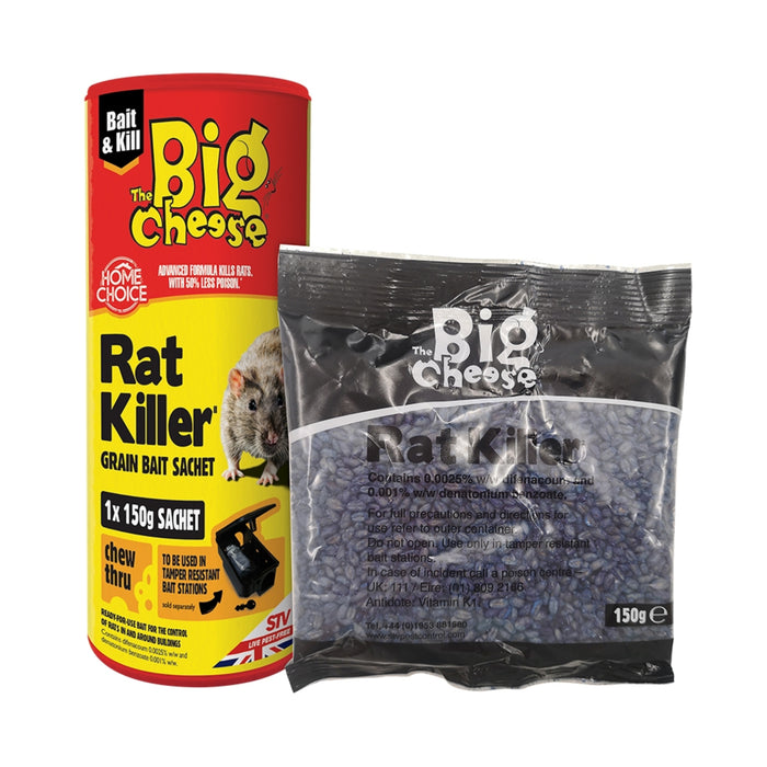 The Big Cheese Rat Killer Grain Bait Sachet 150g
