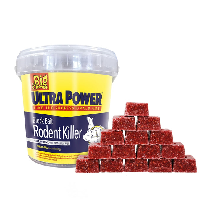 The Big Cheese Ultra Power Block Bait Killer Station Refill 15 Pack